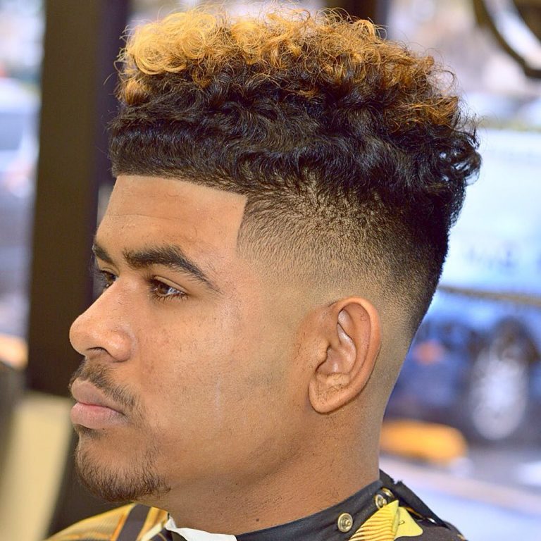 High Top + coloration + Dégradé à blanc