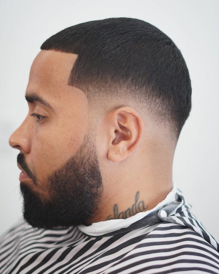 Buzz Cut + Dégradé tombant