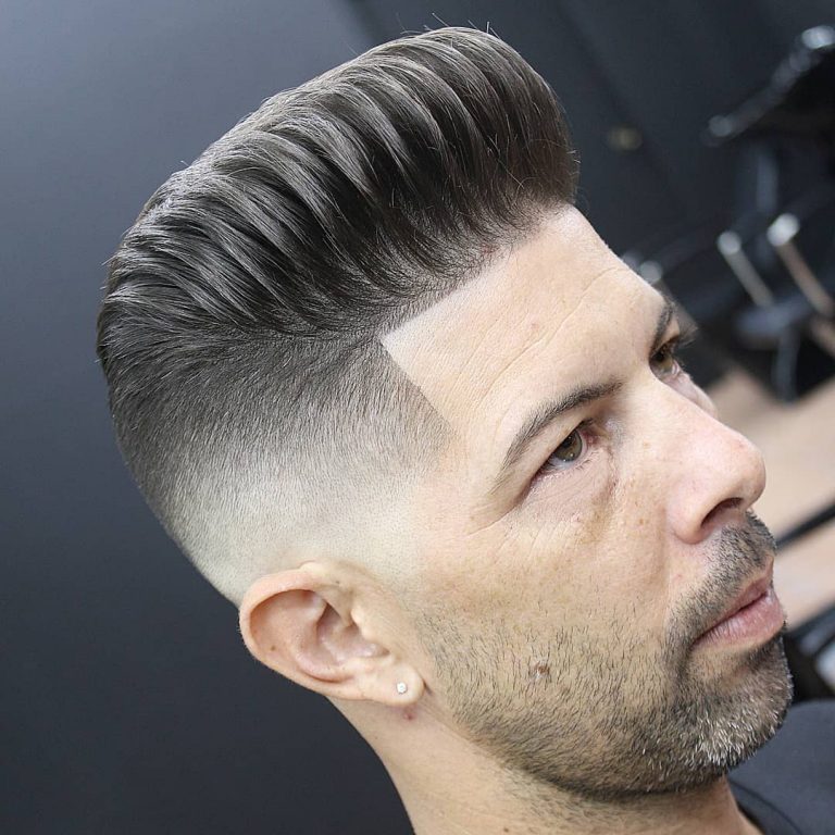 Pompadour Texturé + Dégradé Haut