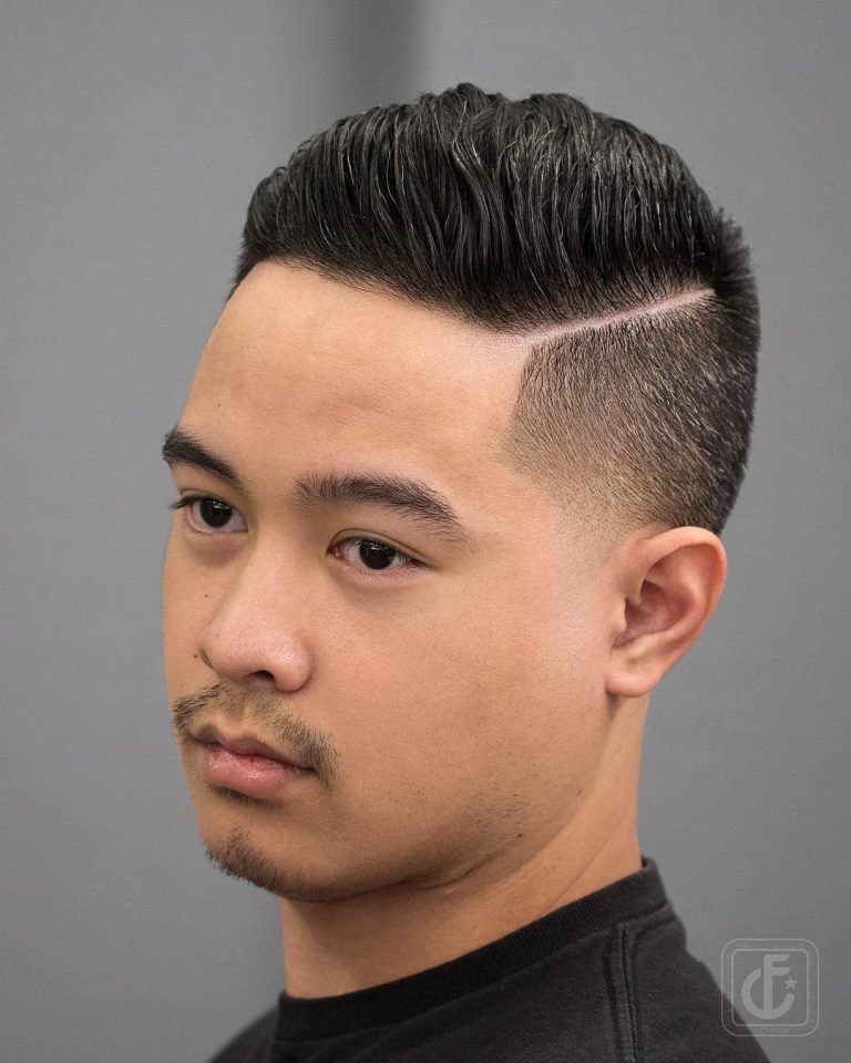 Side Part Pompadour