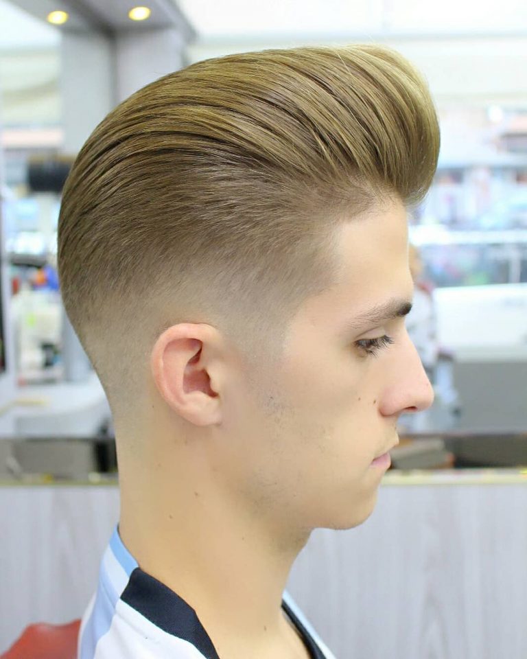 Pompadour + Dégradé moyen