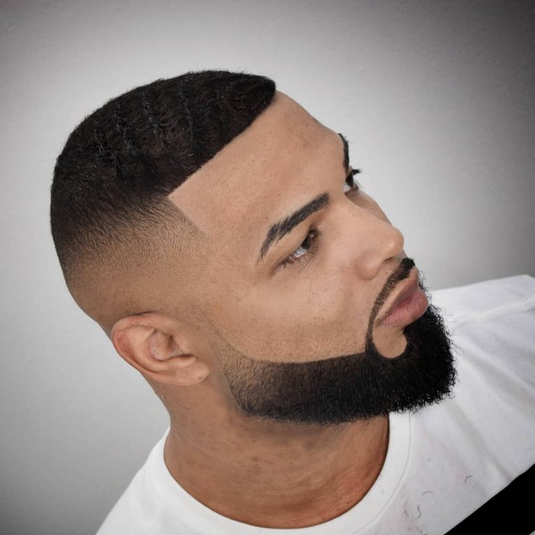 Crew cut + Dégradé à blanc haut