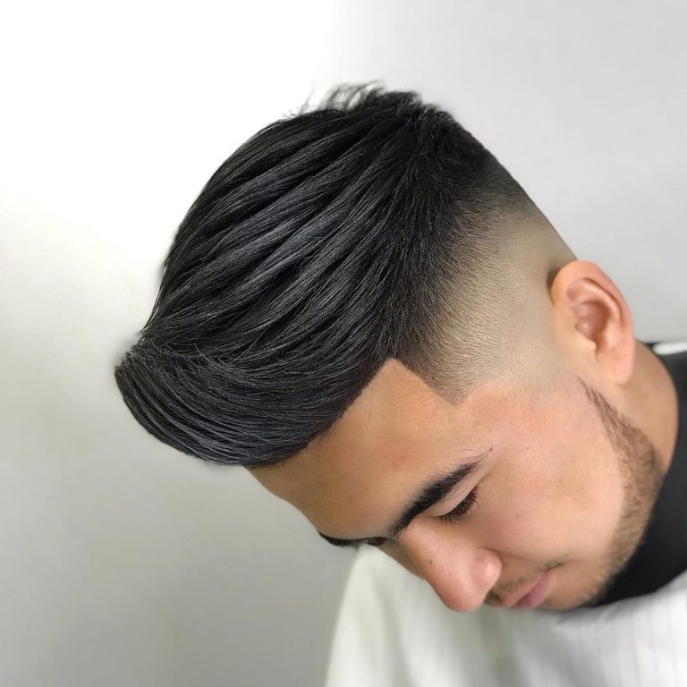 Quiff Texturé + Dégradé Haut