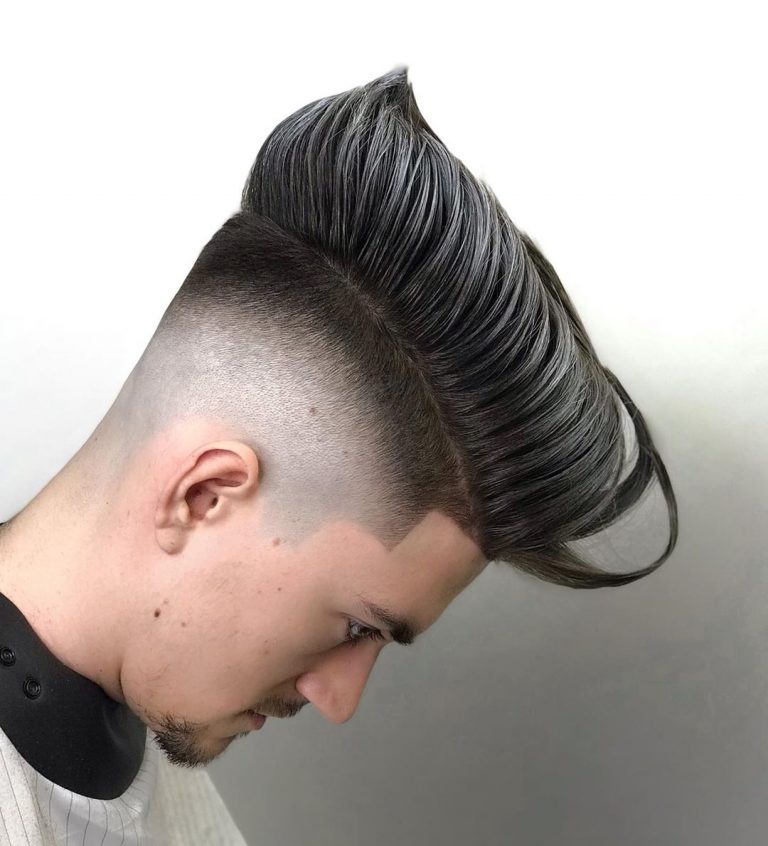 Pompadour Créatif + Dégradé Haut