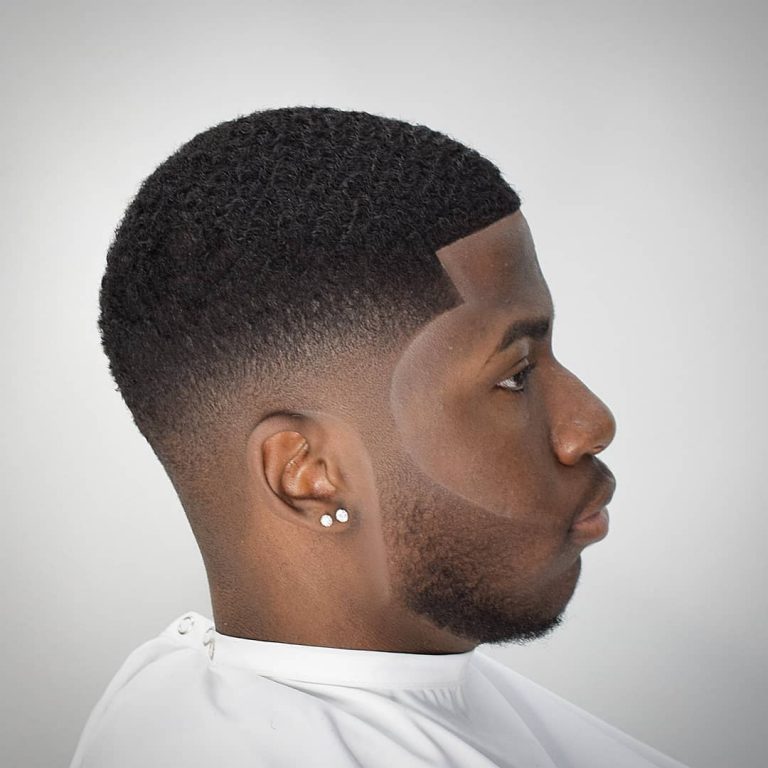 Crew Cut + Dégradé moyen + Contours
