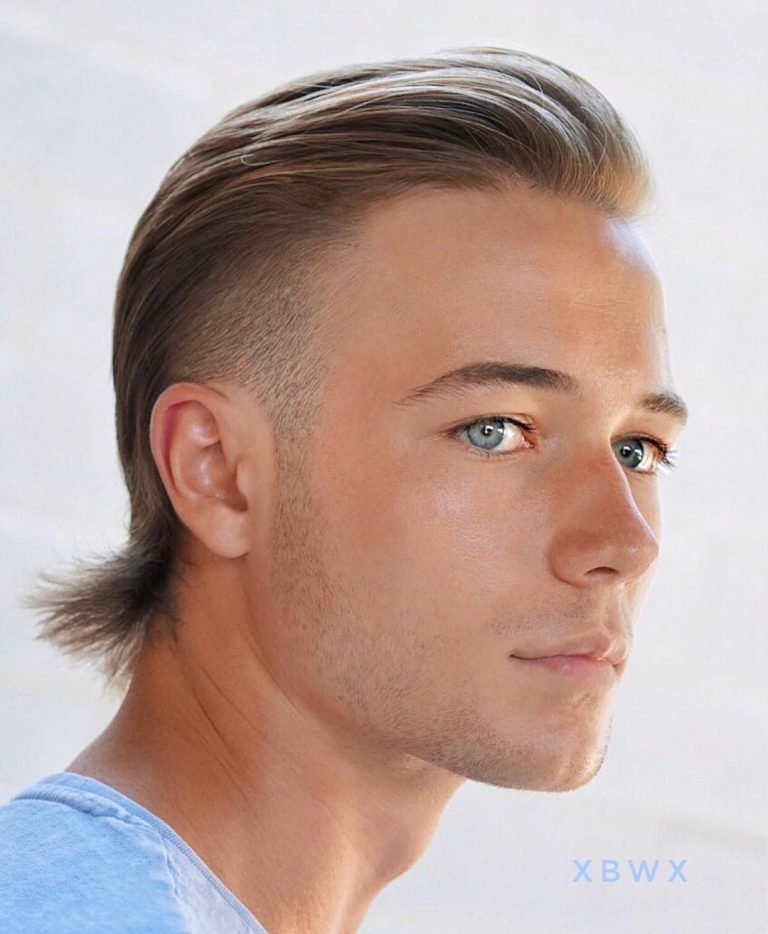 Long Slick Back + Dégradé moyen