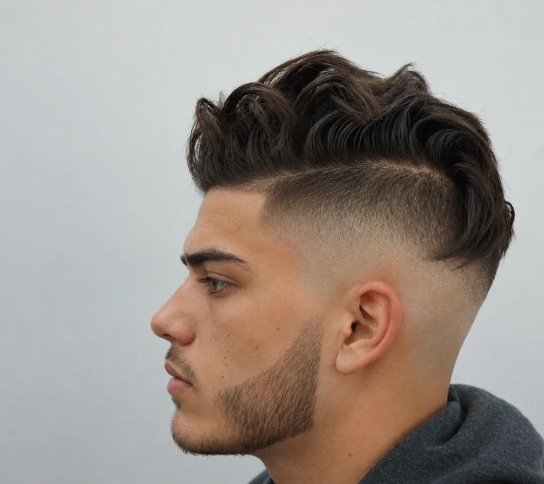 Undercut ondulé avec côtés dégagés