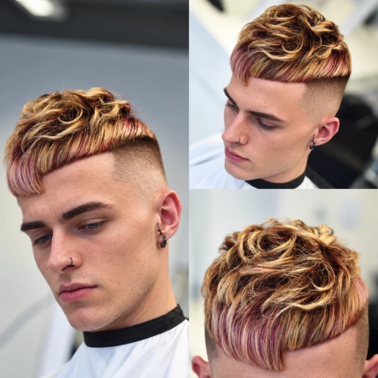 Crop cuivré et blond en plusieurs angles