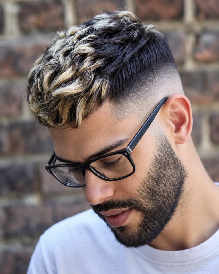 Crop brun éclairci sur les boucles