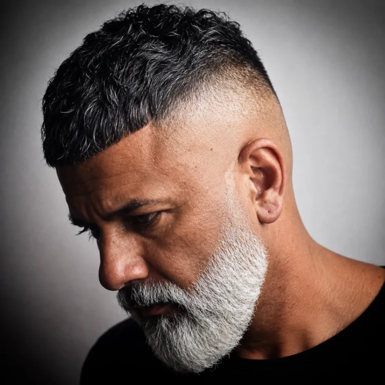 French Crop texturé avec dégradé haut et barbe