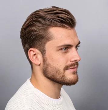 Cheveux texturés brossés vers l'arrière