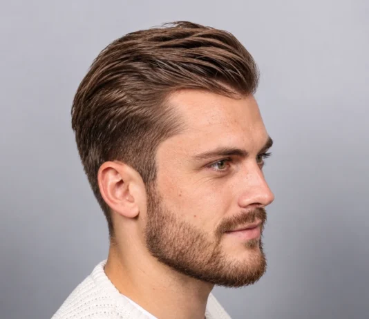 Cheveux texturés brossés vers l'arrière