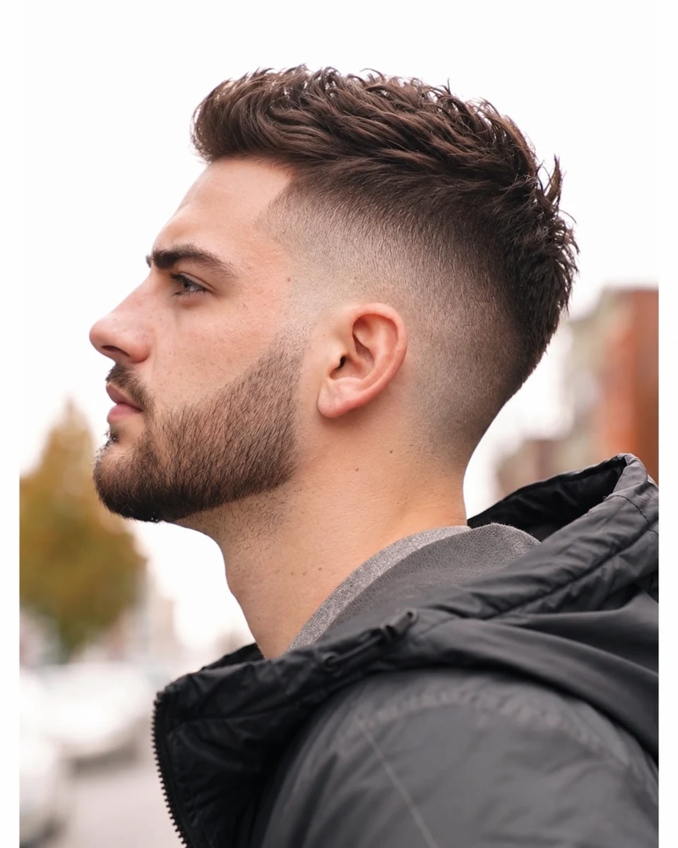 Quiff + Dégradé haut