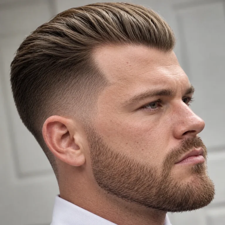 Pompadour court + Dégradé moyen