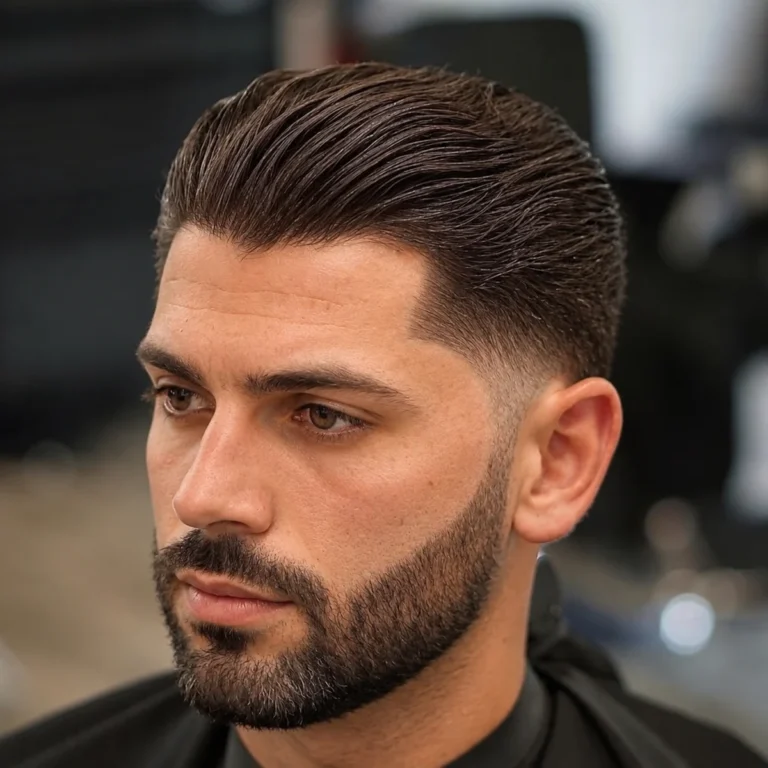 Pompadour texturé + dégradé