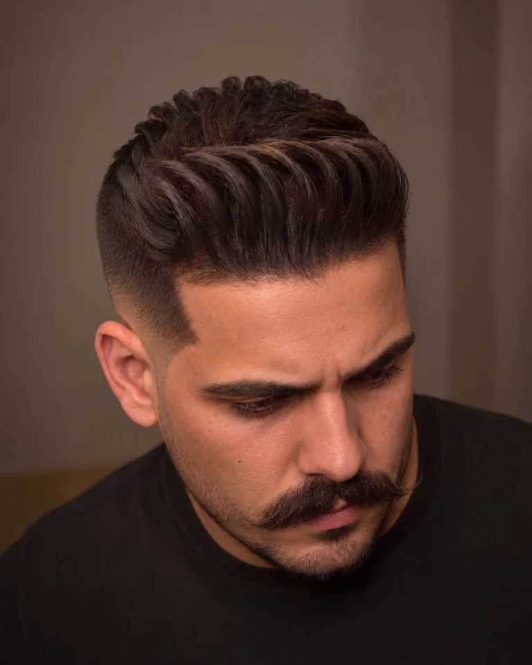 Pompadour texturé